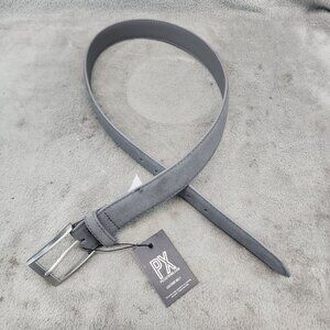 PX Belt Mens 34 Gray Leather *NWD*